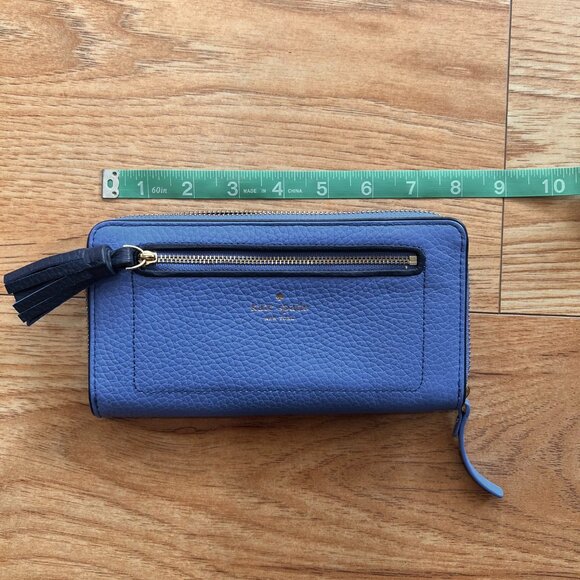 Periwinkle/Blue Kate Spade Large Continental Wallet - Picture 4 of 5